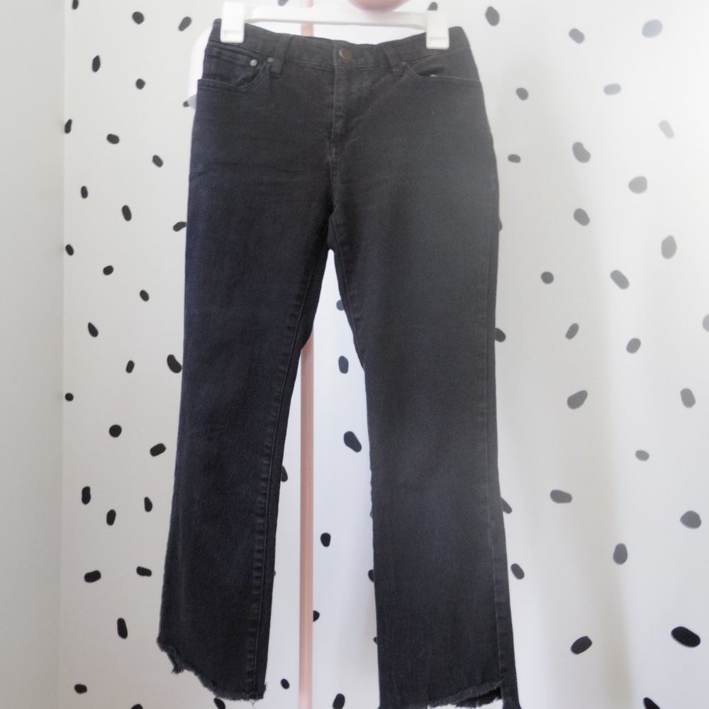 Who What Wear Black Crop Jeans